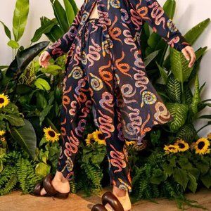 Farm Rio Snake Wild Life Pants - M